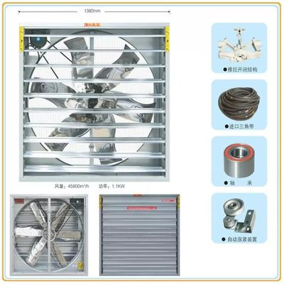 Quạt hút bằng thép không gỉ trong chuồng gà Swung Drop Hammer