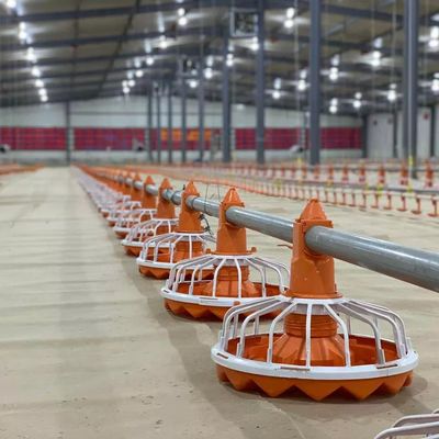 Dia 45mm Thiết bị trang trại gia cầm Ống thức ăn bằng thép mạ kẽm cho các sản phẩm gà thịt