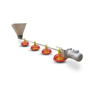 Thiết bị trang trại gia cầm 380v Hệ thống cho ăn bằng chảo tự động 3 chảo / 3m