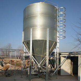 Chăn nuôi Thùng đựng thức ăn nông nghiệp Silo lưu trữ ngũ cốc mạ kẽm