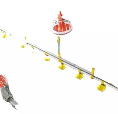 Máy nuôi gia cầm Dia.25mm Dây chuyền thức ăn gia cầm ống mạ kẽm