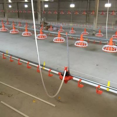 Máy nuôi gia cầm gà thịt Hệ thống cấp liệu chảo thép mạ kẽm Dia45mm