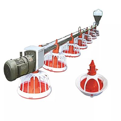 Máy nuôi gia cầm có khoảng cách khay 0,75m 16 ngăn trên mỗi chảo